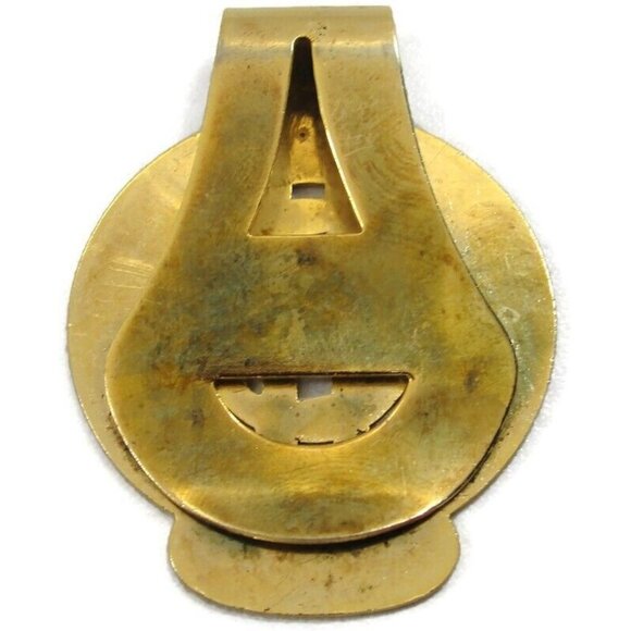 Vintage Circle Dollar Sign Money Clip Men Wallet ID Credit Card Holder - Picture 4 of 8